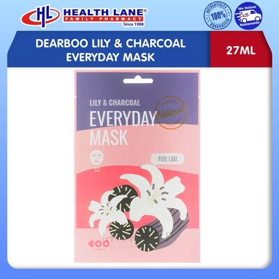 DEARBOO LILY & CHARCOAL EVERYDAY MASK (27ML)